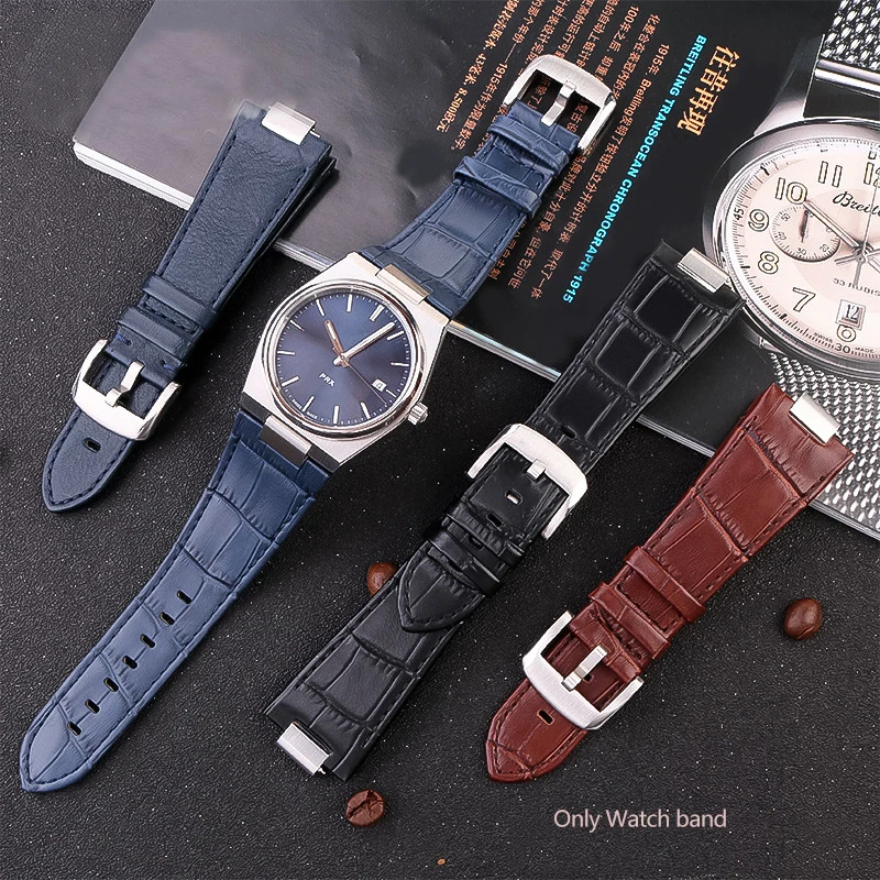 Für tissot 1853prx Serie Super Player Uhren armband t1.5a t137407a erhabenes wasserdichtes Leder armband Herren 27*12mm Armband