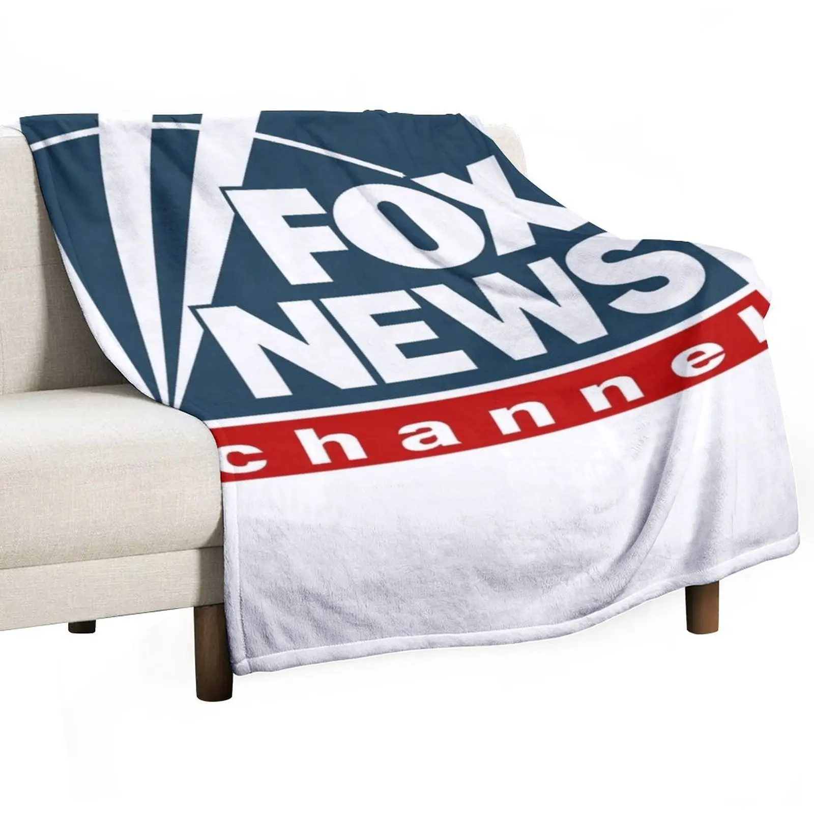 F O X NEWS Logo كلاسيكي تي شيرت رمي بطانية أريكة كبيرة رمي أريكة عملاقة بطانيات متعددة الأغراض #1