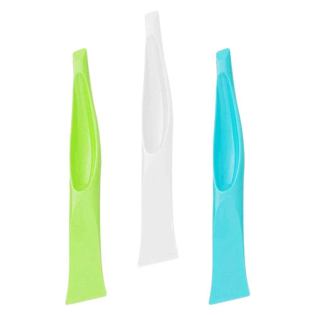 3Pcs Kitchen Cleaning Scraper Decontamination Slot Scraper Tool Double-End Stove Edge Scraping Tool Bottle Opener Flexible