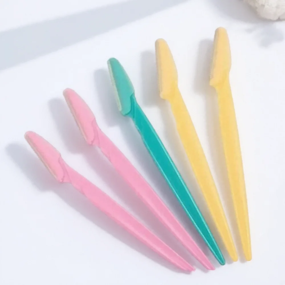 6 個の眉毛トリマーセット安全な刃の脱毛ツールメイクアップとグルーミング用、毎日の美容ルーチンに最適