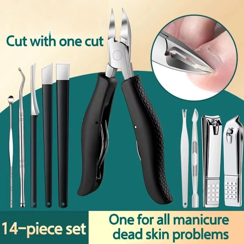 Nail Clipper Set for Paronychia Home Pedicure Tool Portable MEN'S High-grade Manicure Knife Dead Skin Scissors