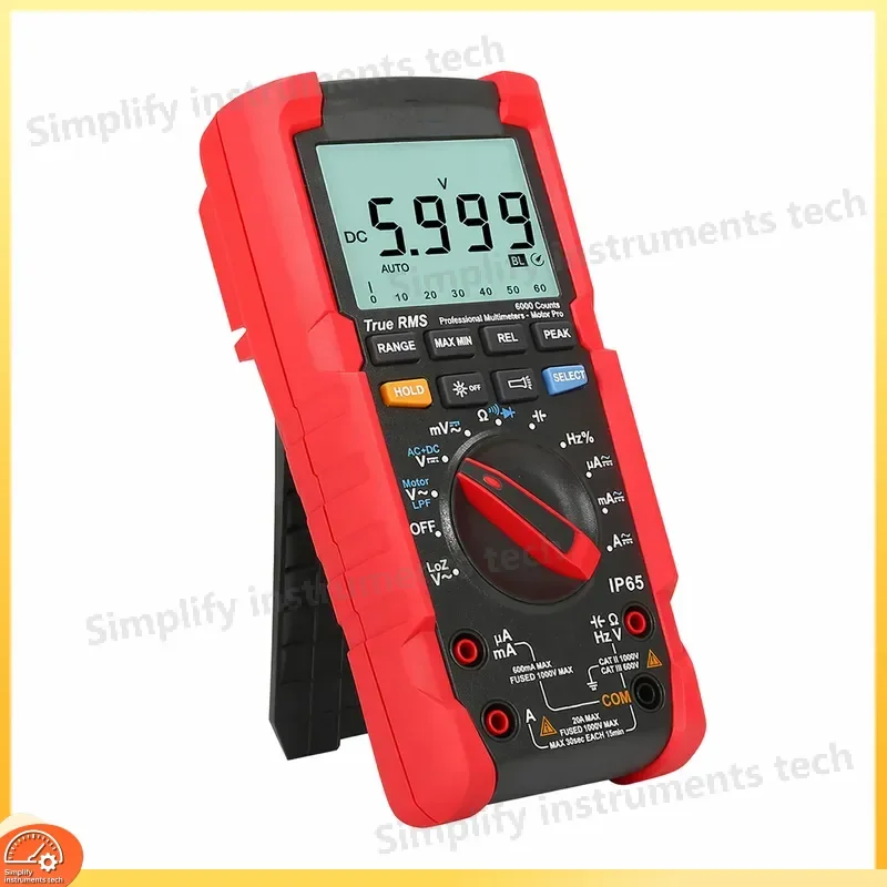 UT195DS Digital Multimeter High Precision 3-in-1 Voltage Current Resistance Tester with Auto Range Backlit LCD for