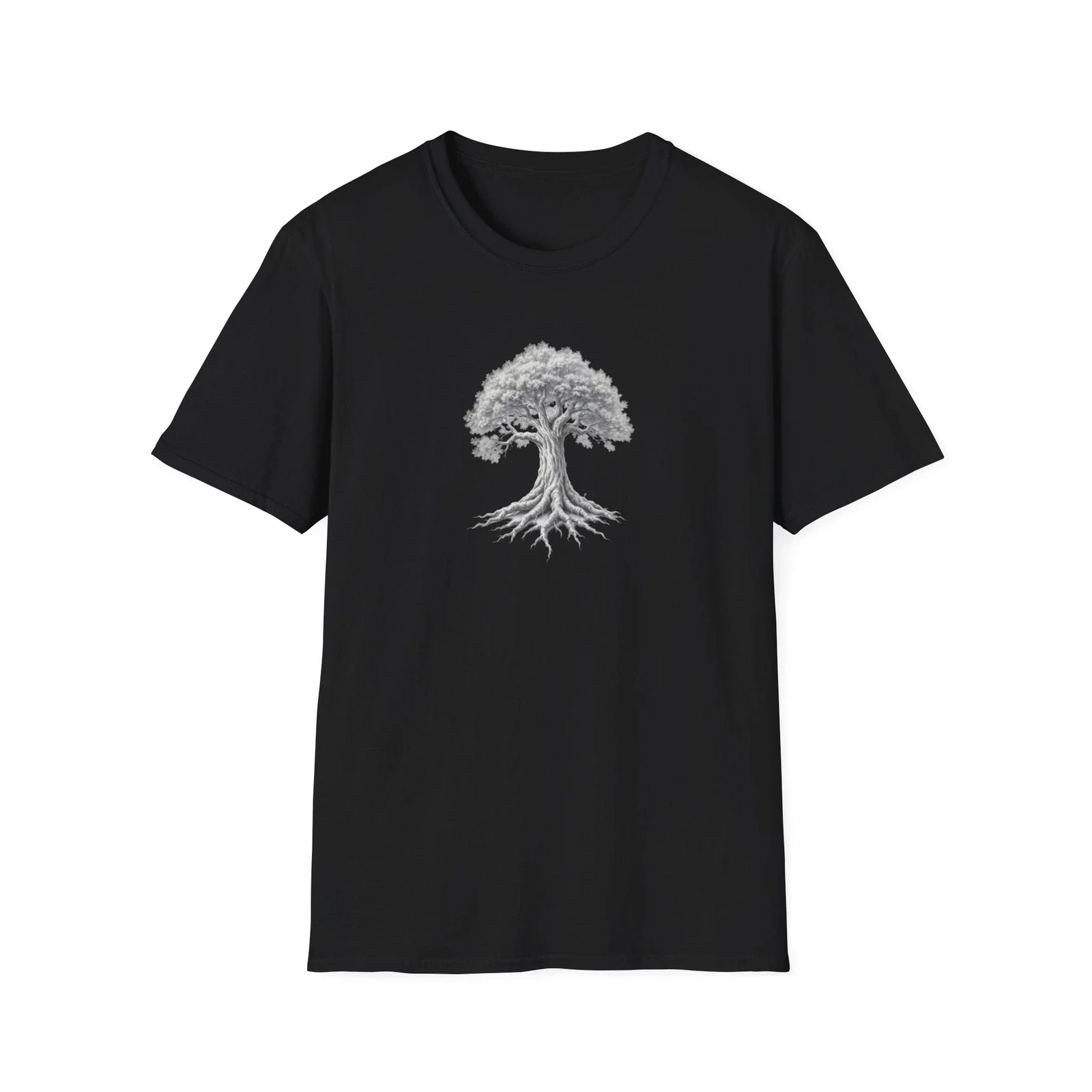 

Tree Graphic Printing Summer Autumn Winter Luxury Brand Cotton Men's and Women's T-Shirts Short Sleeves Street Fashion Clothing