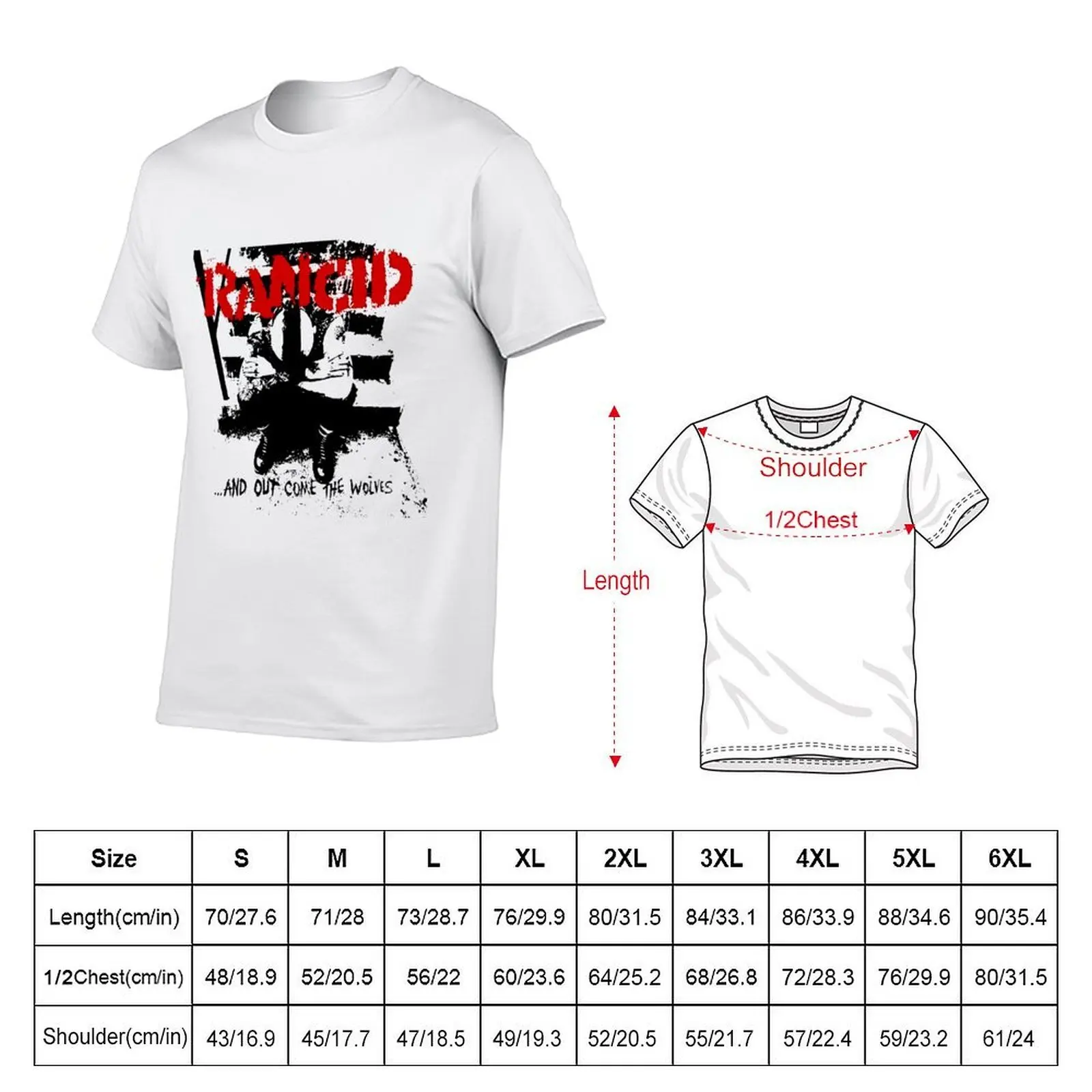 rancid T-Shirt man t shirt cotton high quality man tshirt T-Shirt