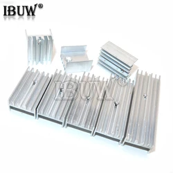 10PCS 15*10*16/20/22/25/30/35/40/50 Transistor Aluminum Heatsink Radiator For Transistors TO-220 TO220