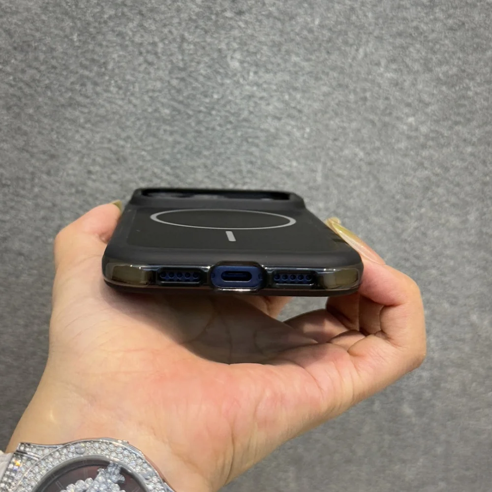 Wzmocnione, odporne na wstrząsy etui magnetyczne z poduszkami powietrznymi do iPhone 14 15 16 17 18 Pro Max, kompatybilne z MagSafe, nowo ulepszona osłona ochronna typu armor. — zdjęcie produktu 6