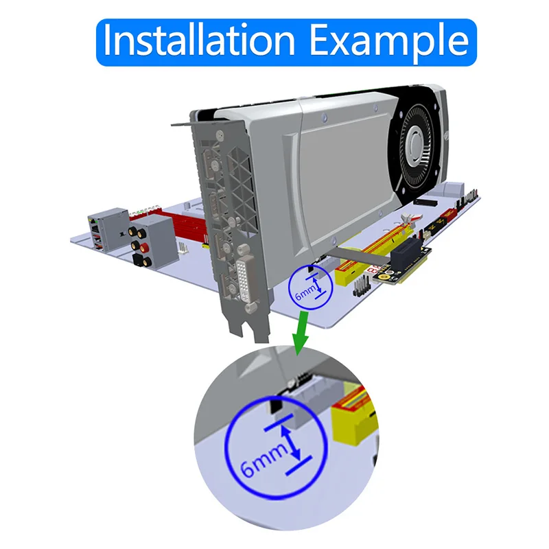 Nuevo Cable elevador PCIE X1 con LED de alimentación de 3,3 V 12V doble Vertical dirección de 90 grados PCI Express 3,0 36 pines 1X a 1X Cable de extensión