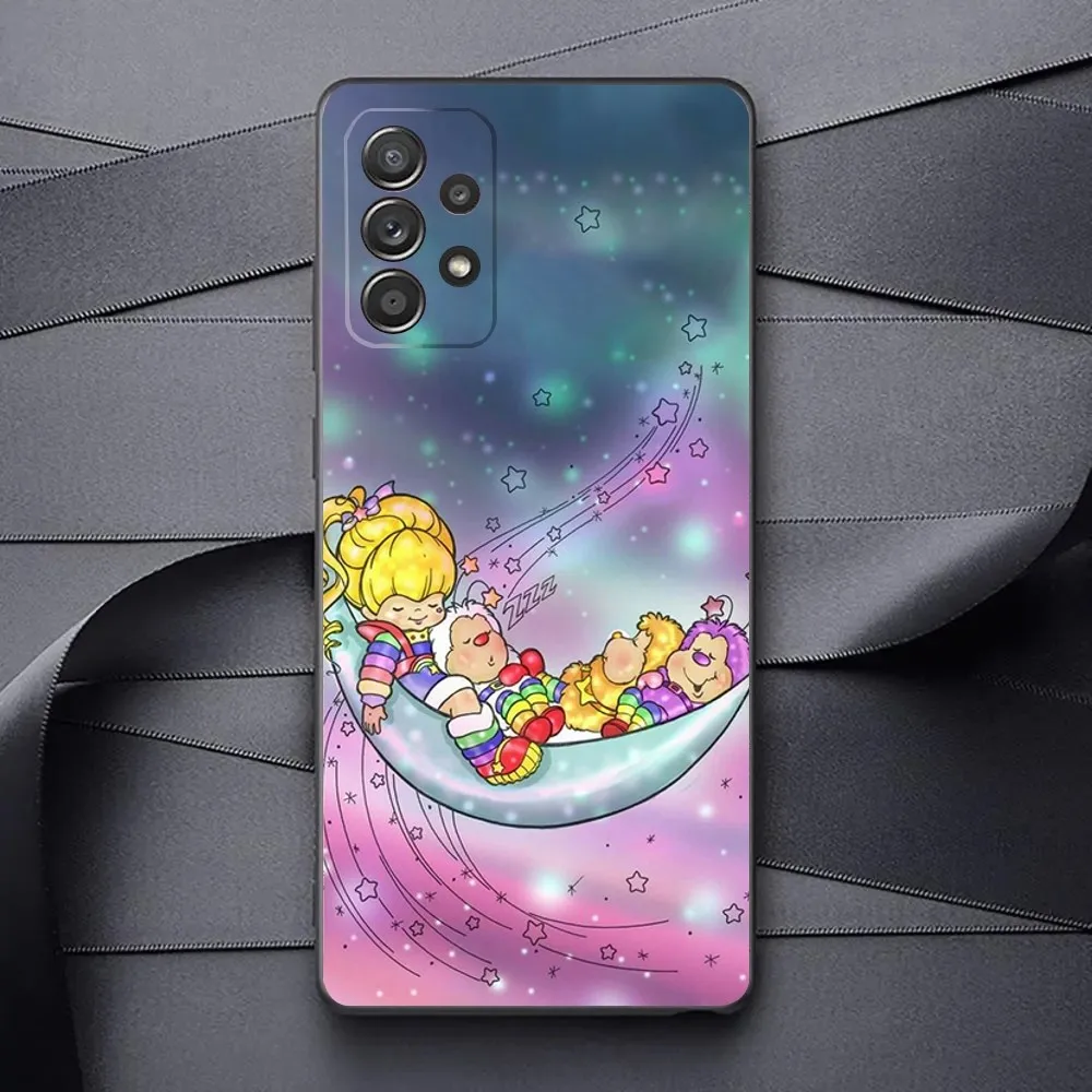 Cartoon R-Rainbow Brite Phone Case For Samsung Galaxy A13,A21s,A22,A31,A32,A52,A53,A71,A80,A91 Soft Black Phone Cover