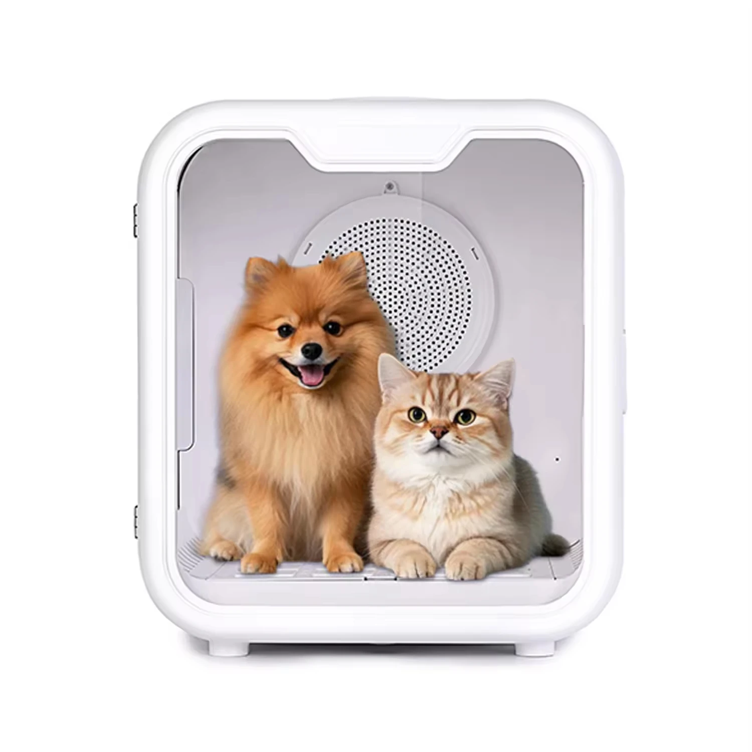Small Dog Cat Pet Dryer Room Constant Temperature U-shaped Full Air Supply Pet Nest 62L Automatic Smart Pet Hair Drying Box