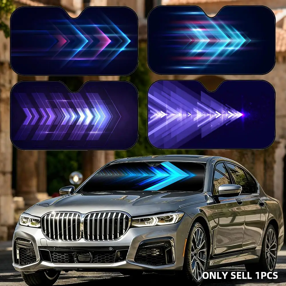 

Speeding Arrow Sun Visor Foldable Universal Car Windshield Sun Shade UV Protection Reusable Heat Insulation Foldable Cover