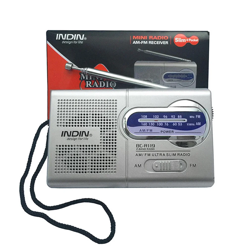 BC-R119 bin FM Radio batterie betrieben langlebiges tragbares Radio bester Empfang für Notfall Hurrikan Outdoor Running Walk