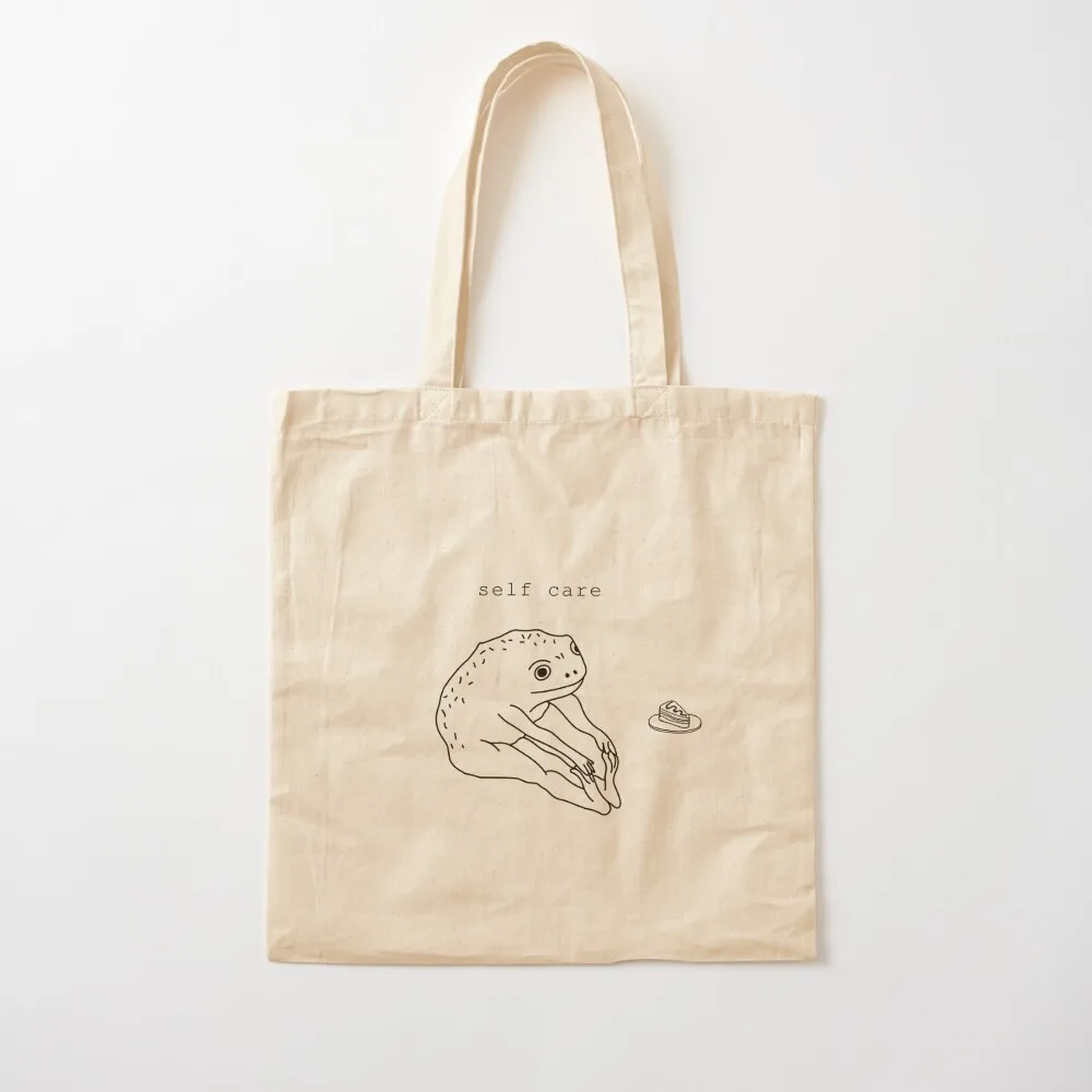 

Self Care Frog Tote Bag hand bag ladies Lady bags tote bags men reusable shopping bags