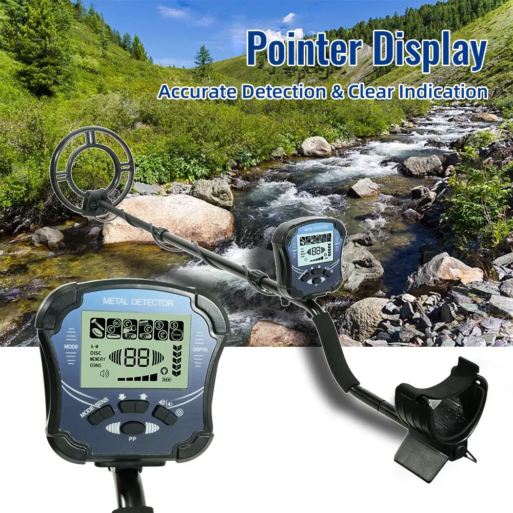 

Coil Waterproof Metal Detector MD8040 Underground Professional Treasure Hunter Sensitivity Adjustable for Gold Coin Hunting