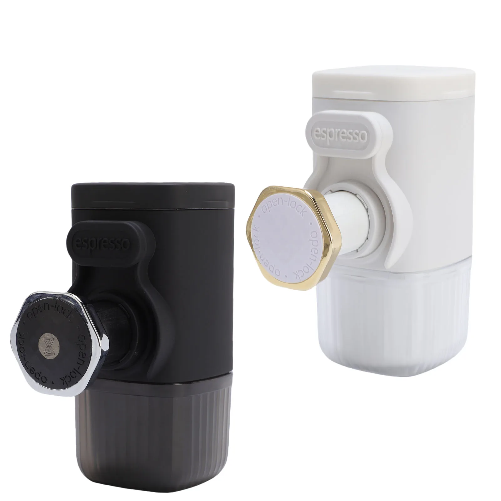 

Portable Coffee Maker Compatible with Ground Coffee Capsules Manually Operated Small Handheld Coffee Machine for Travel Camping