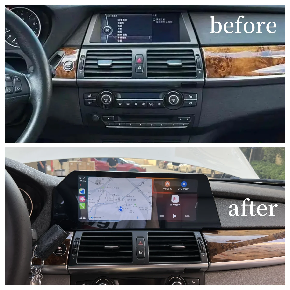 

Car Radio Stereo For BMW X5 E70 X6 E71 2007 - 2012 Blade Screen 12.3 Inches Android 14 Multimedia Player GPS Head Unit CarPlay