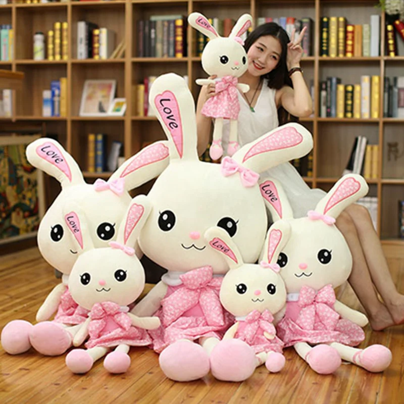 35-150cm Cute Long Legs Rabbit Plush Toy Stuffed Soft Animal Bunny Doll Baby Kids Toys Birthday Gift Christmas Present For Girl