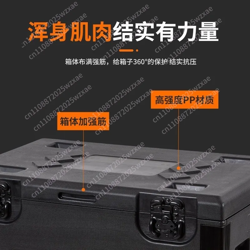 Professional Wholesale Flight Case PE Plastic Large Stage Equipment Crew Aviation Turnover Wire Box Spare Box Stall Storage