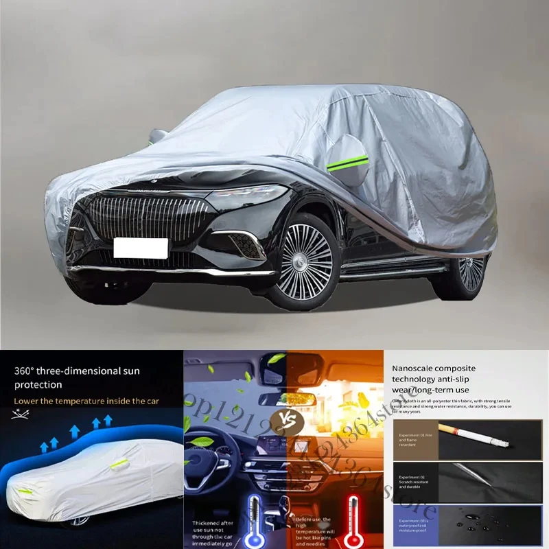 For Maybach-EQS Auto Anti snow Anti dust Anti-uv Anti peeling paint And Anti Rainwater 210t car cover Car cover protection