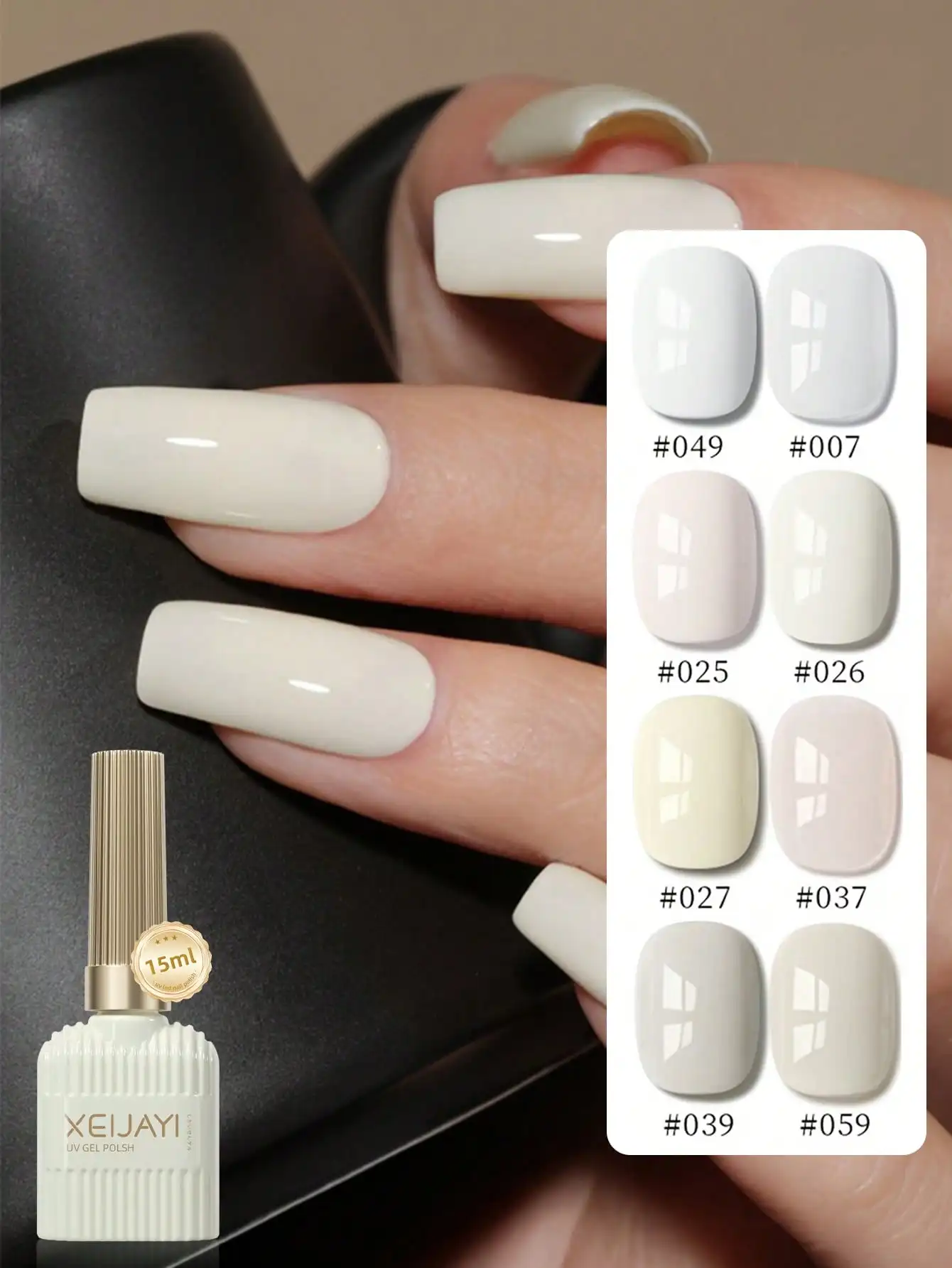 1 Pc Naakt Maanlicht Witte Nagel Emaille 2025 Nieuwe Yoghurt Crème Sojamelk Crème Witte Nagel Emaille Nagellak Gel voor Nail Winkel