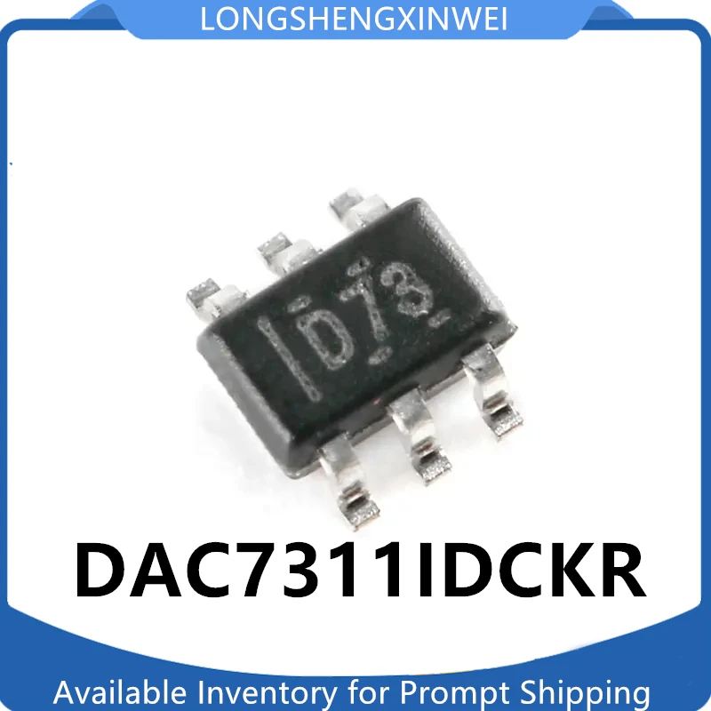 1PCS New DAC7311 DAC7311IDCKR Screen Printed D73 SC70-6 Digital-to-analog Conversion Chip Original