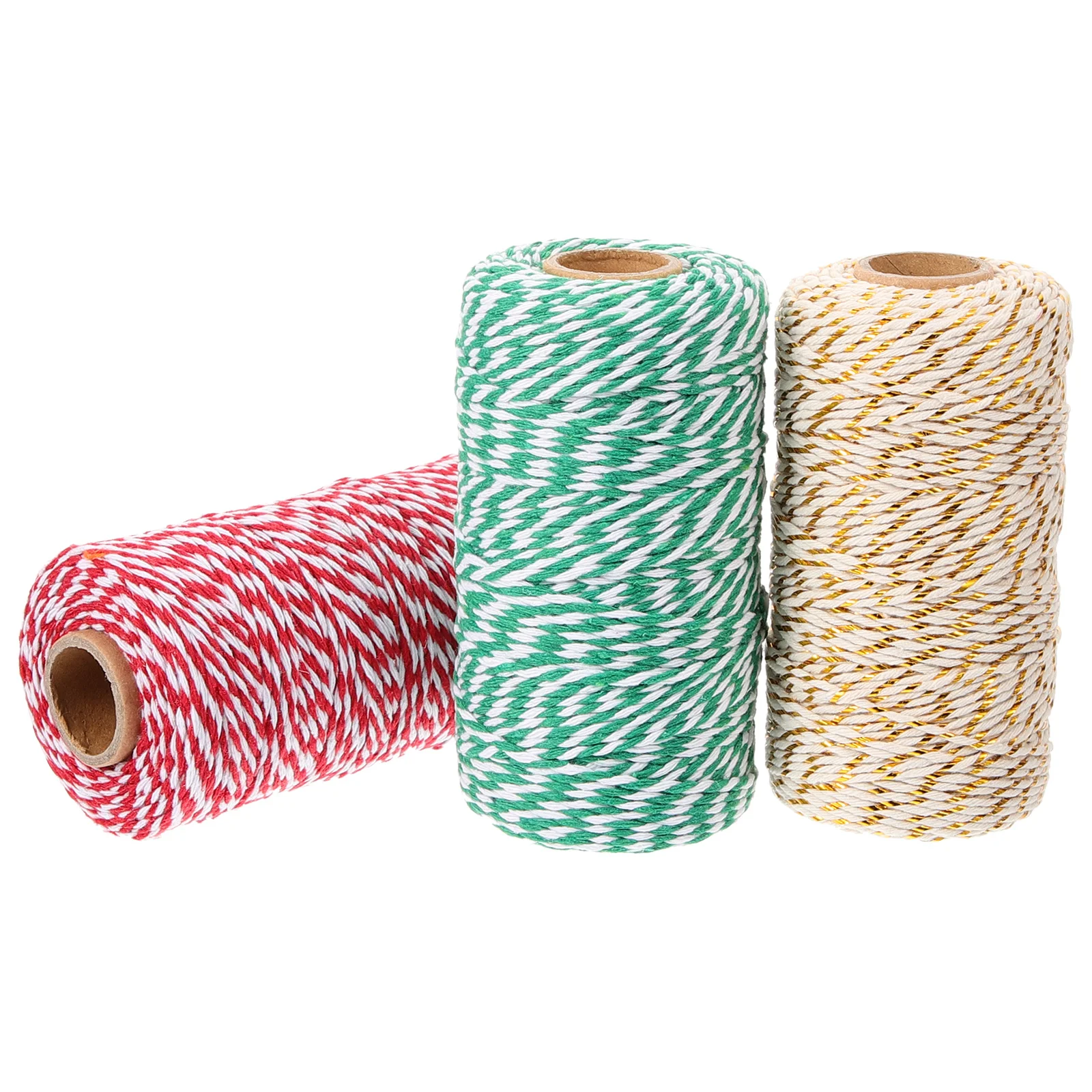 

3 Pcs Cotton Cord Colored Rope Arts Craft Decoration Decorative Colorful Handmade