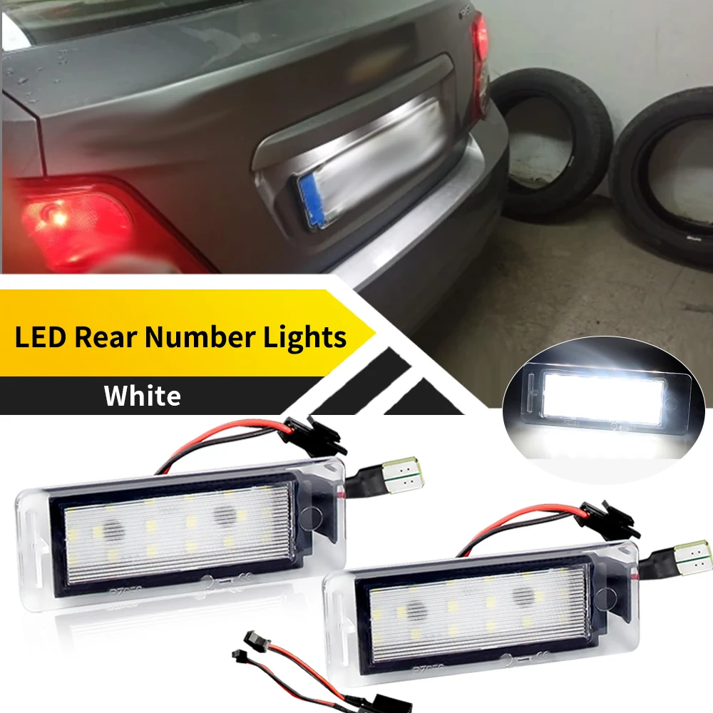 

2 шт. Canbus светодиодный светильник номерного знака для Buick La Crosse 2010-2019 Envision 2016-2020 Allure 2010-2015 6000k белый