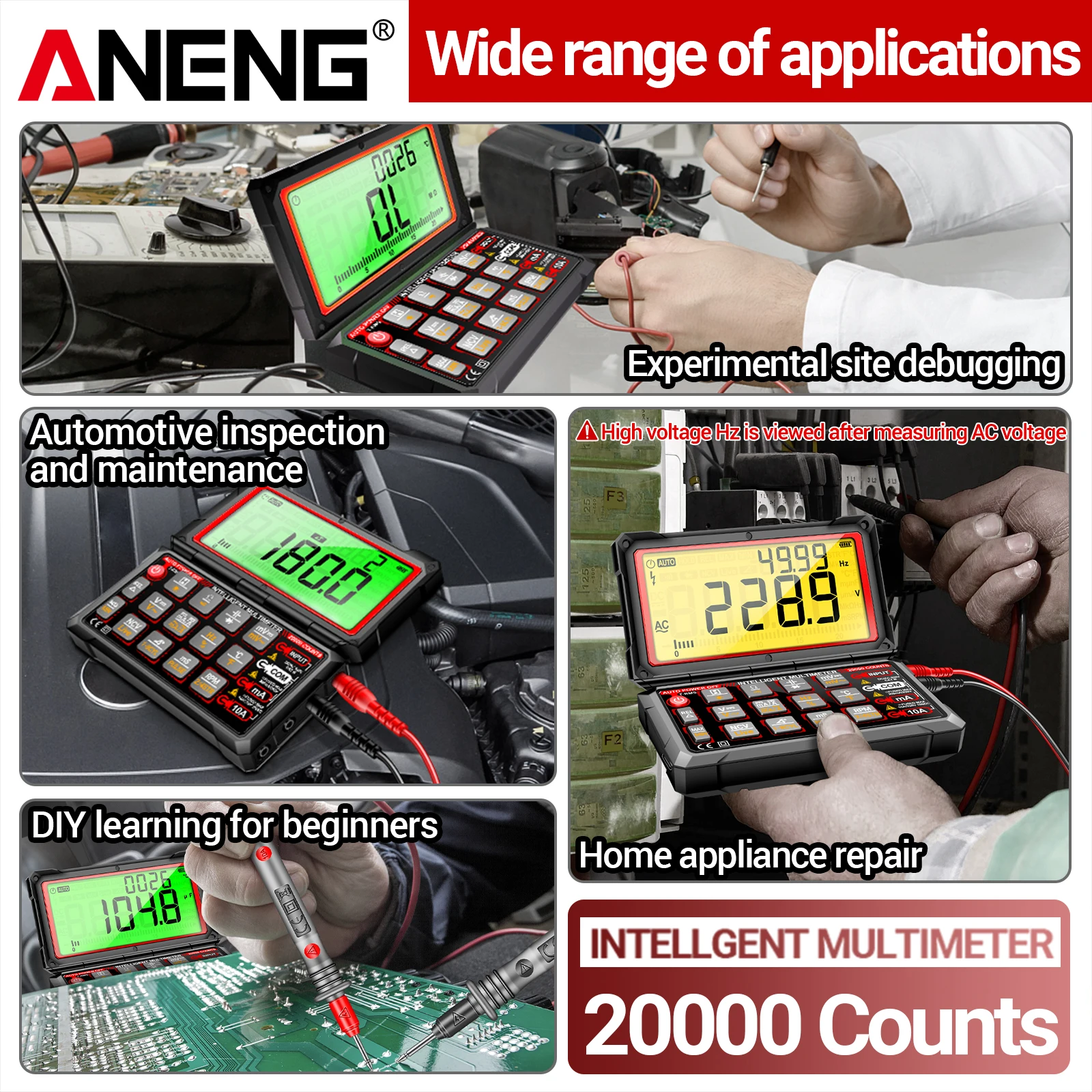 ANENG 623 มัลติมิเตอร์แบบดิจิต - Multimeter Digital บทวิจารณ์และราคา