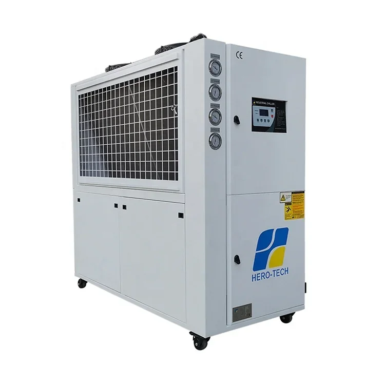 HERO-TECH 20KW 25KW 30KW 35KW Air Cooled Industrial Water Chiller Machine 7+ Monitoring And Protection Device