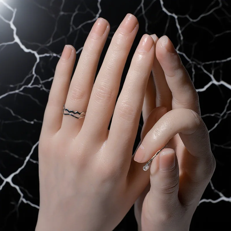 Silicone Practice Hand Acrylic Nail Art Mannequin Finger Training New Arrival Hand Model for Manicure DIY Salon Artists JDW03