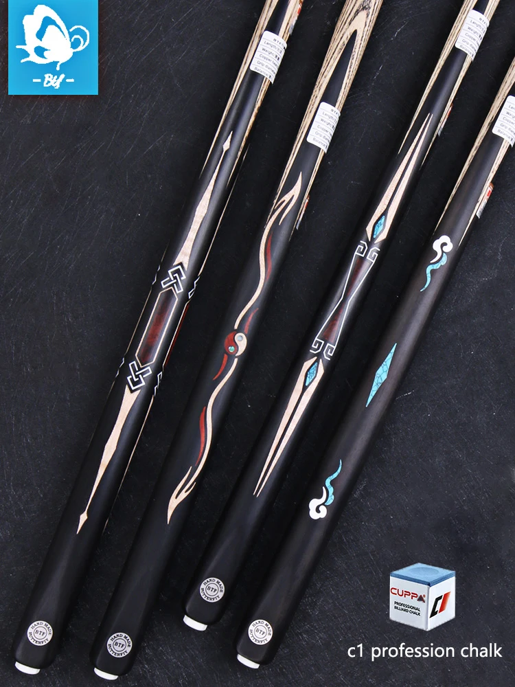 

BTF-Professional Snooker Black Eight American Nine-Ball Ash Wood Shaft, цельный наконечник для кия, набор кейсов 10,2 мм