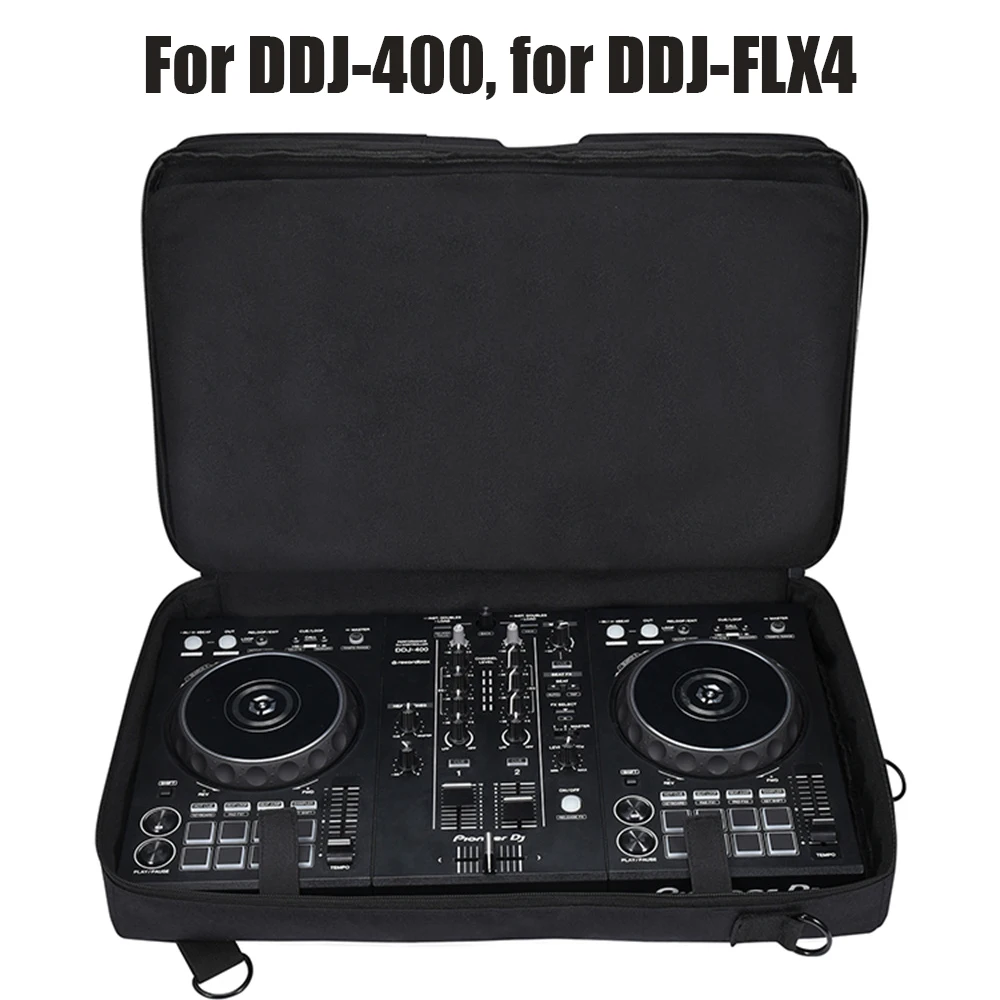 1Pcs Portable DJ Turntables Protective Case Scratch-resistant Travel Carrying Storage Bag Accessory For Pioneer DDJ-400 DDJ-FLX4