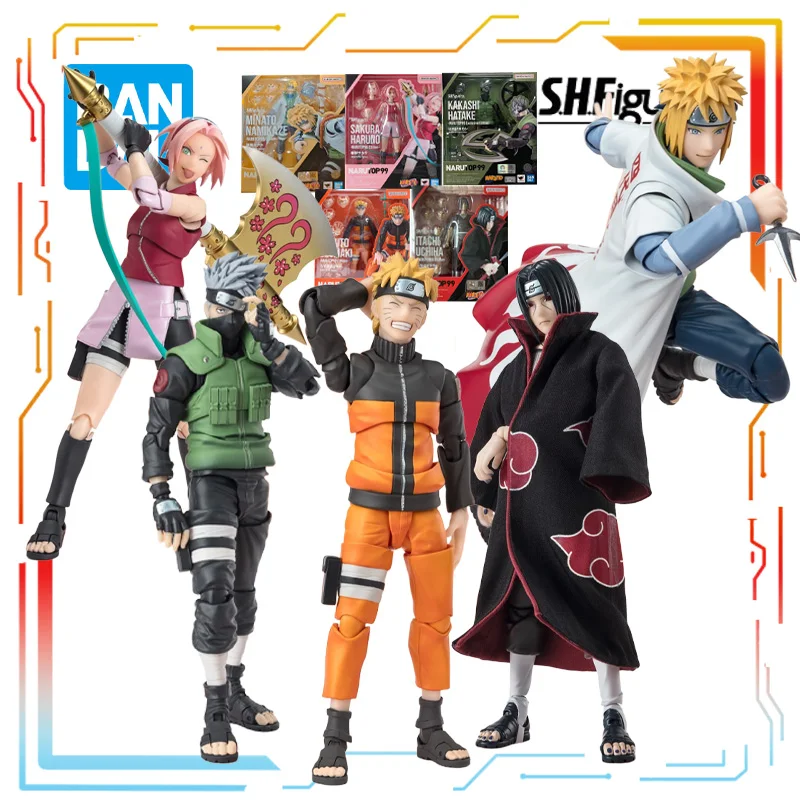 

Bandai Original 1/12 S.H. Figuarts Mobile Toy Series Naruto NARUTOP99 Edition Anime Action Figure Model Toy Model Gifts for Boys