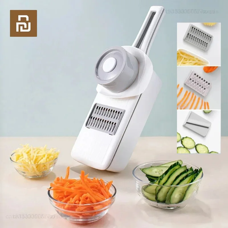 Youpin Huohou Multifunctional Grater Manual Vegetable Fruit Cutter Grater Slicer Stainless Steel Blades Kitchen Accessories Tool