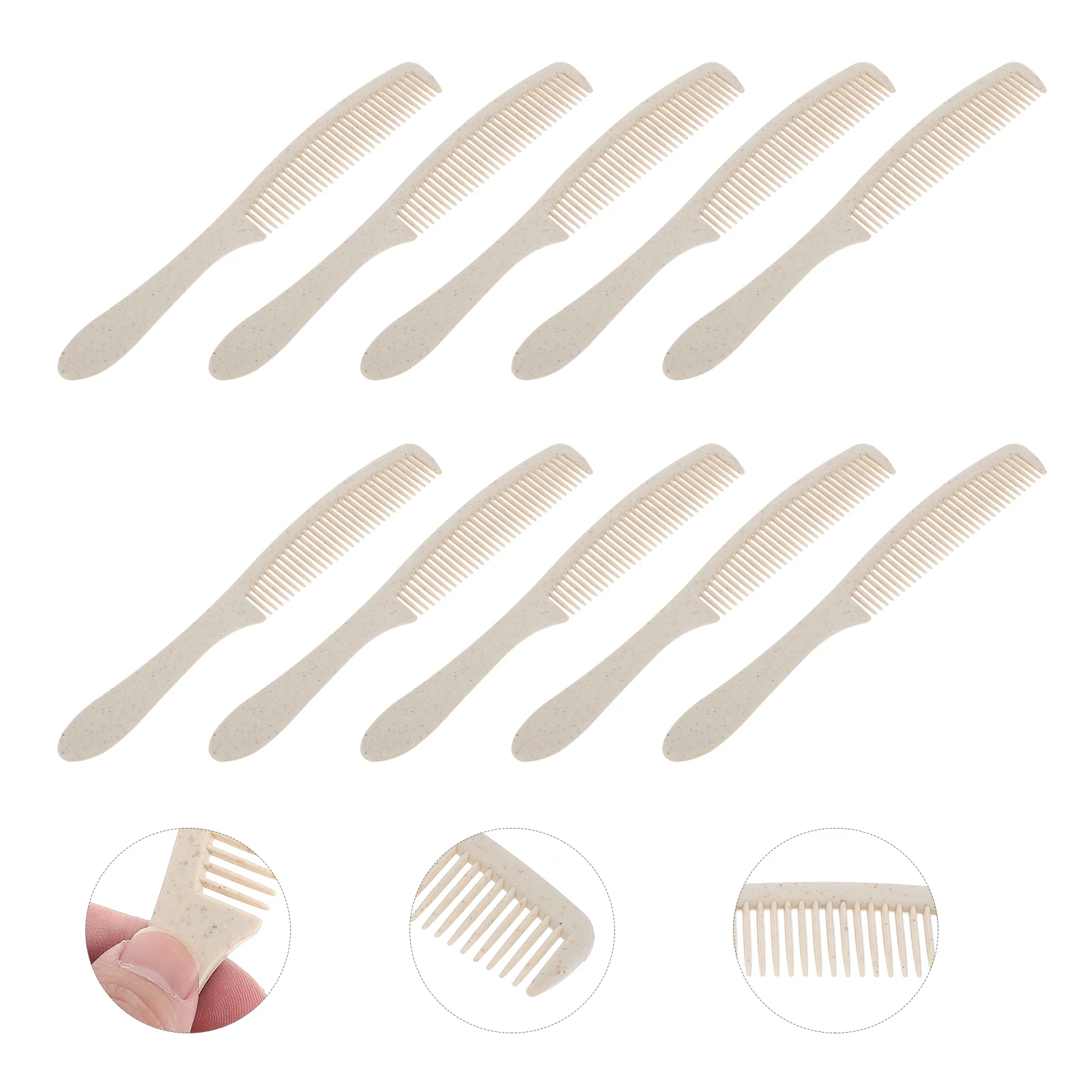 

50 Sets Disposable Comb Plastic Combs for Hair Supplies Travel Bulk Hairdressing Mini