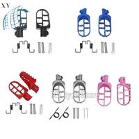 Motorcycle PW50 PW80 TW200 XR50R CRF50 CRF70 CRF80 CRF100F Dirt Bike Foot Pegs Aluminium Footpegs Pedals For Pit Dirt Motor Bike