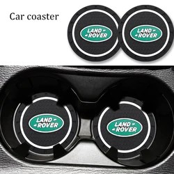 1/2 PCS Anti-Slip Car Water Coaster Rubber Mat Internal Anti-Slip Cup Holder For Land Rover Range Evoque Car Interior Decoration