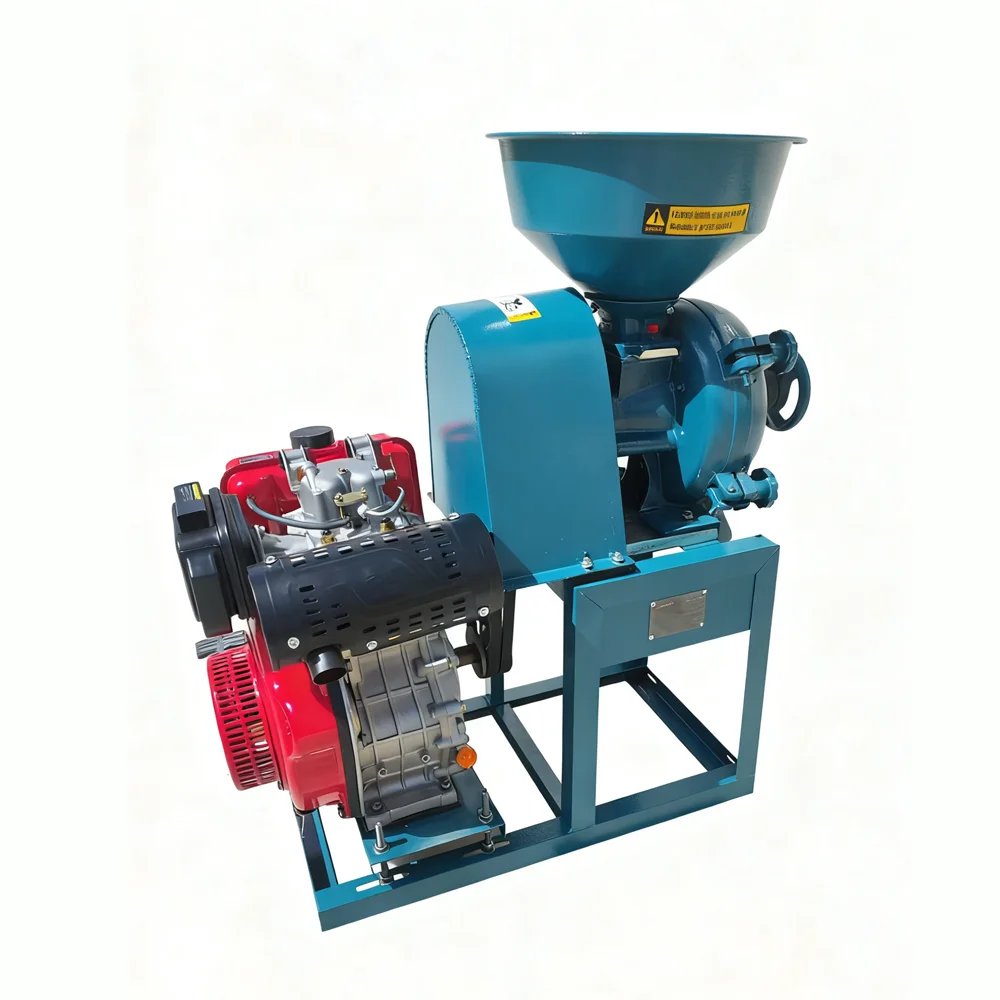 

Grain Milling Spice Grinder for Dry Wet Food Powder Home& Farm Use 300 Kg/h Convenient Motor Easy Clean Diesel Engine Power