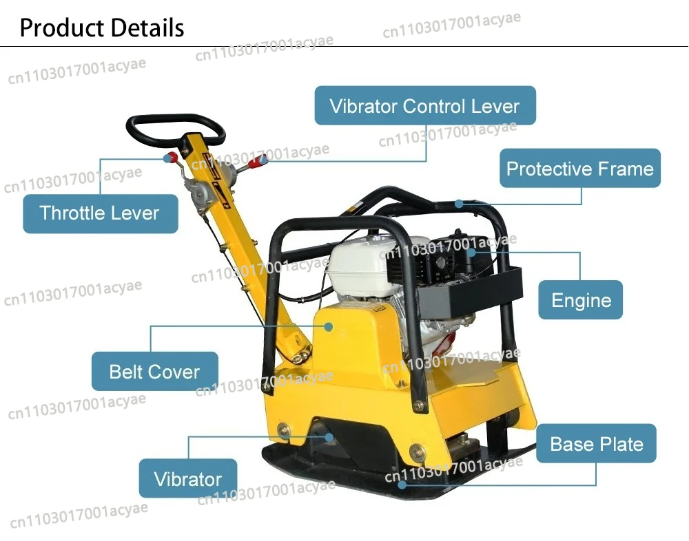 DCBH-30A Vibratory Plate Compactor – Heavy-Duty Tamper for Construction & Ground Compaction