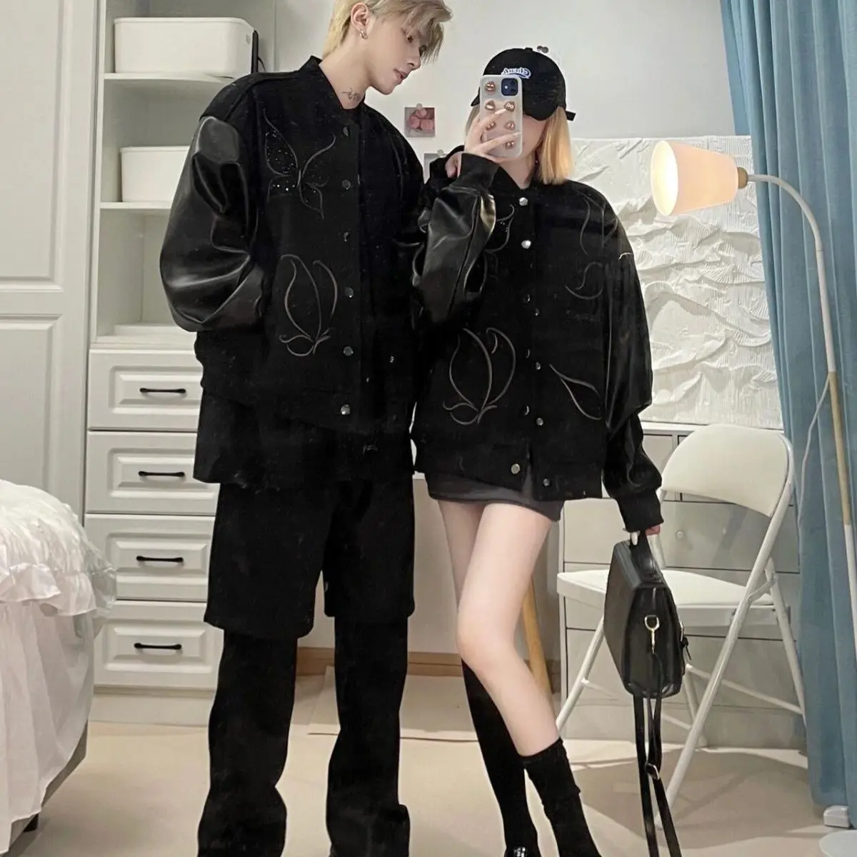 

Spring Jackets Women Autumn Woman Clothing Pink Purple Color Sweet Ladies Button Front Pocket Pure Simple Basic Style Fashion