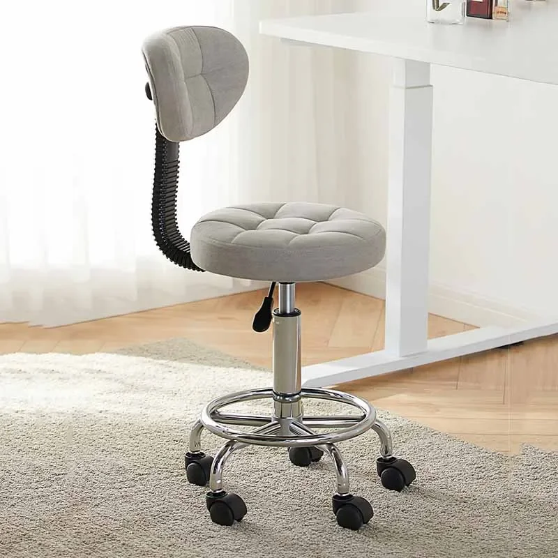 Swivel Velvet Living Room Modern Office Bar Chair Barber Adjustable Metal Soft Computer Chair Ergonomic Chaise Furniture