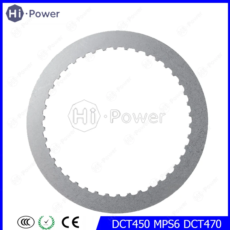 Transmission Steel Plate 1-3-5 Reverse 2-6 Clutch DCT450 MPS6 DCT470 SPS6 (42T 173mm 2.2/2.8mm ) For Ford Mondeo Gearbox Discs