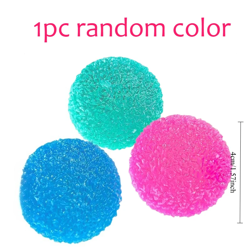 Ice Ball Maltose Squishy Toys Blue Mochi Sensory Fidgets Toy Simuliertes transparentes Anti-Stress-Dekompressionsspielzeug mit langsamer Rückfederung