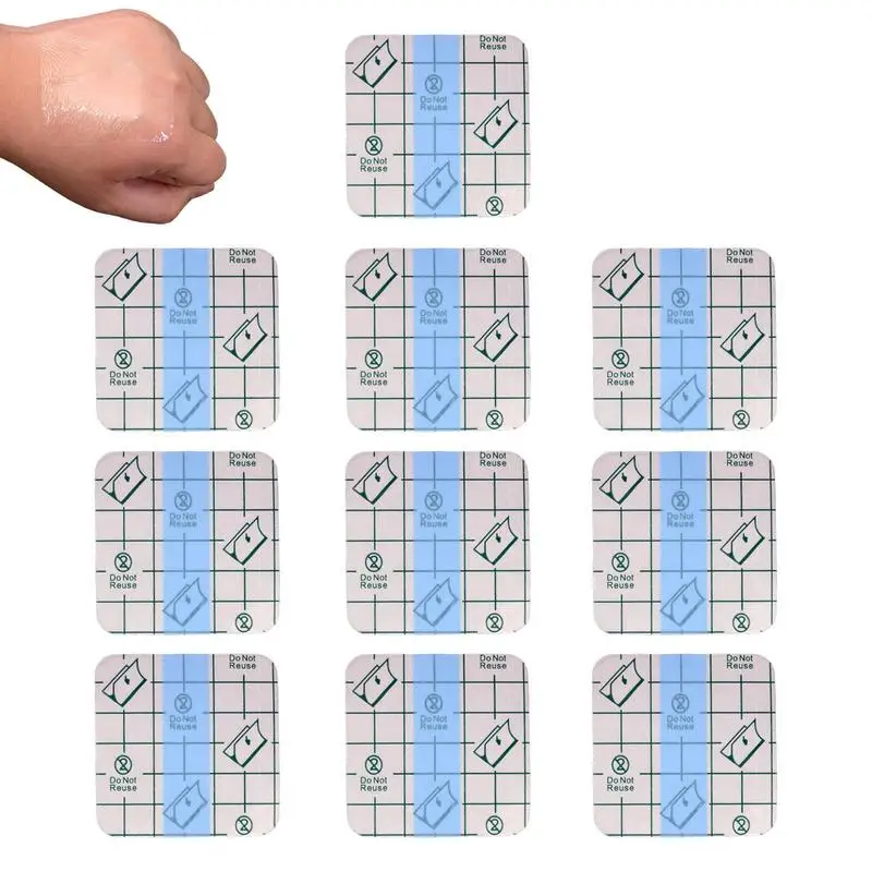 10Pcs Wound Sticker Waterproof Transparent Adhesive Wound Dressing Fixation Tape Bandage First Aid Kit Medical Bandage