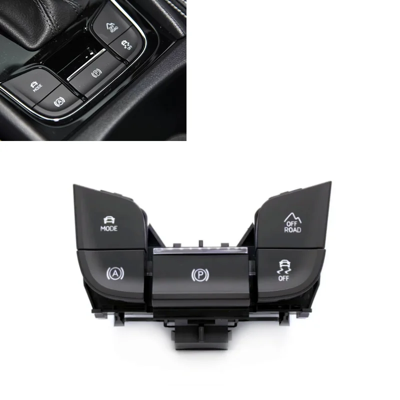 For Skoda Karoq Kodiaq 56G 927 225/56G 927 225B LHD Handbrake Hand Brake Switch MODE ESP OFFROAD Parking Assist Switch Button