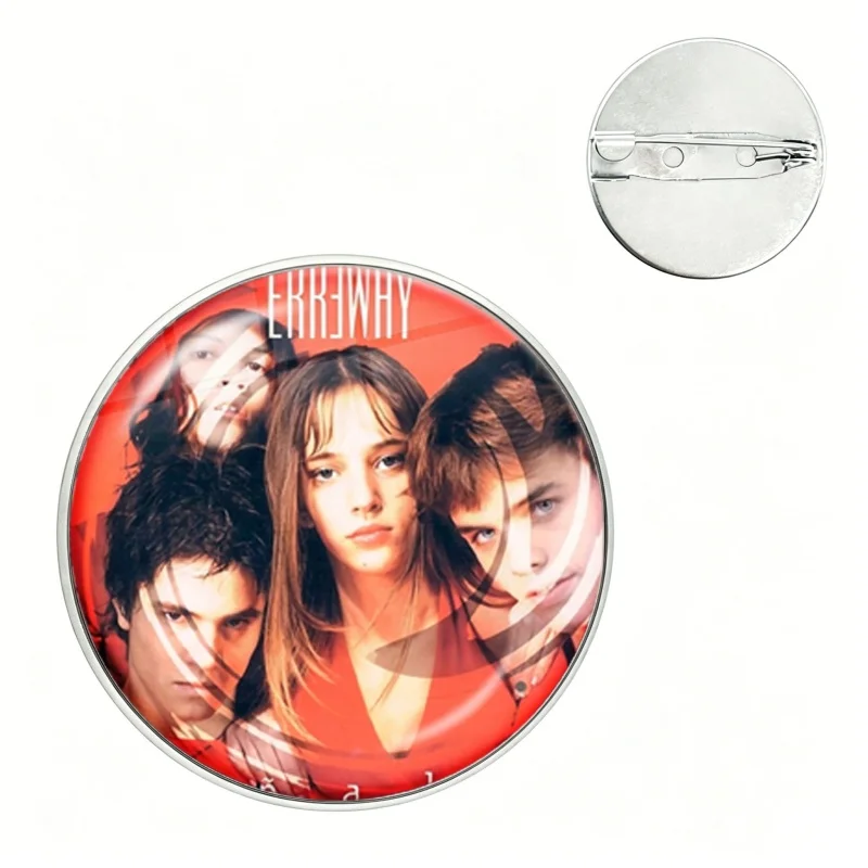 Pin de Botón de Cristal de la Película Rebelde, Camila Bordonaba, Luisana Lopilato, Broches, Insignias, Decoración para Bolsos, Accesorios, Regalos para Fans y Coleccionistas ﻿