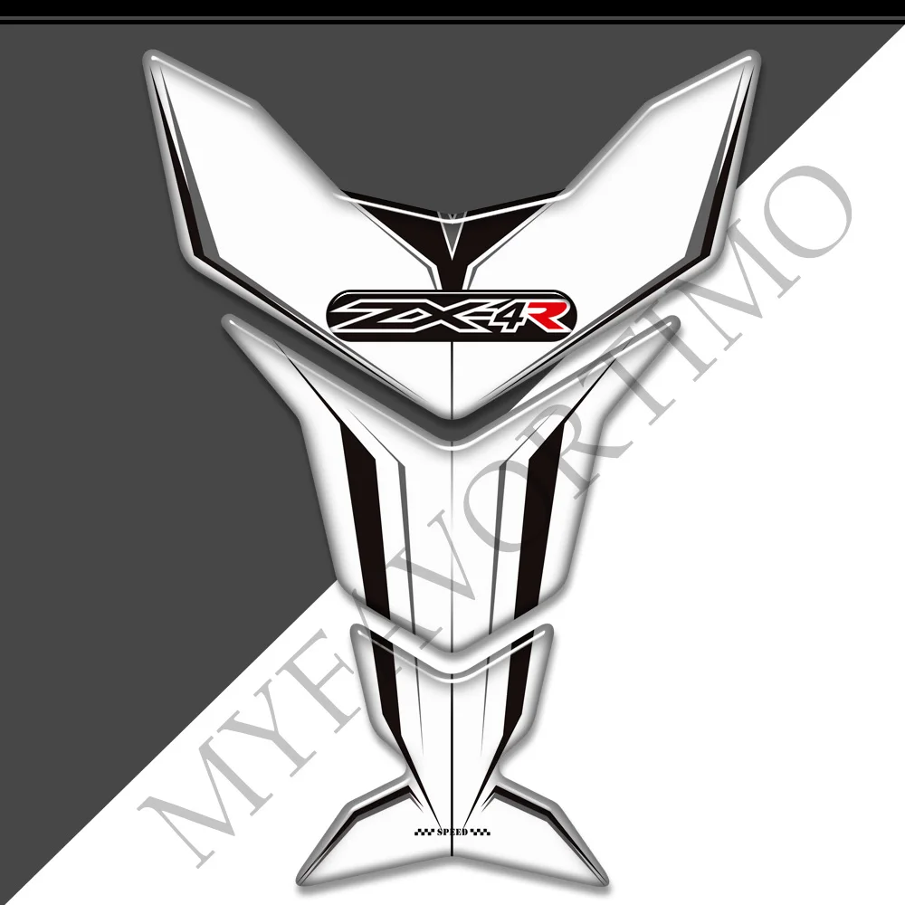 For Kawasaki Ninja ZX-4R 400 ZX4R ZX 4R Motorcycle Protector Tank Pad Gas Fuel Oil Kit Knee Fish Bone 3D Stickers Decals