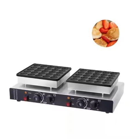 

2025 Commercial Upgrade 50 Holes Commercial Hamburger Bread One-Stick Stainless Steel Grill Pancake Maker Waffle Maker