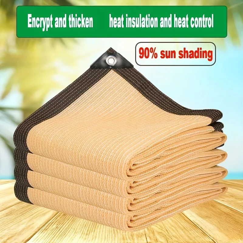 Outdoor Shade Net with Gaps, Plant Shade Net and Privacy Fence This Lightweight and Breathable Net Is Woven with Uv-Resistant Copper Fasteners, Suitable for Gardens and Porches.