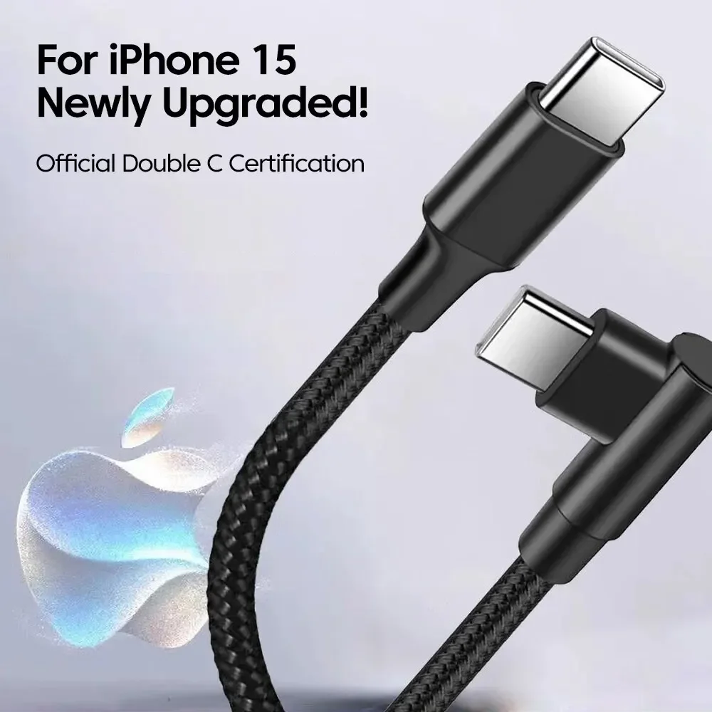 60W USB C To Type C Cable Fast Charging USB C Charger Cord For iPhone 15 Pro Max Plus Huawei P40 P30 Xiaomi Samsung