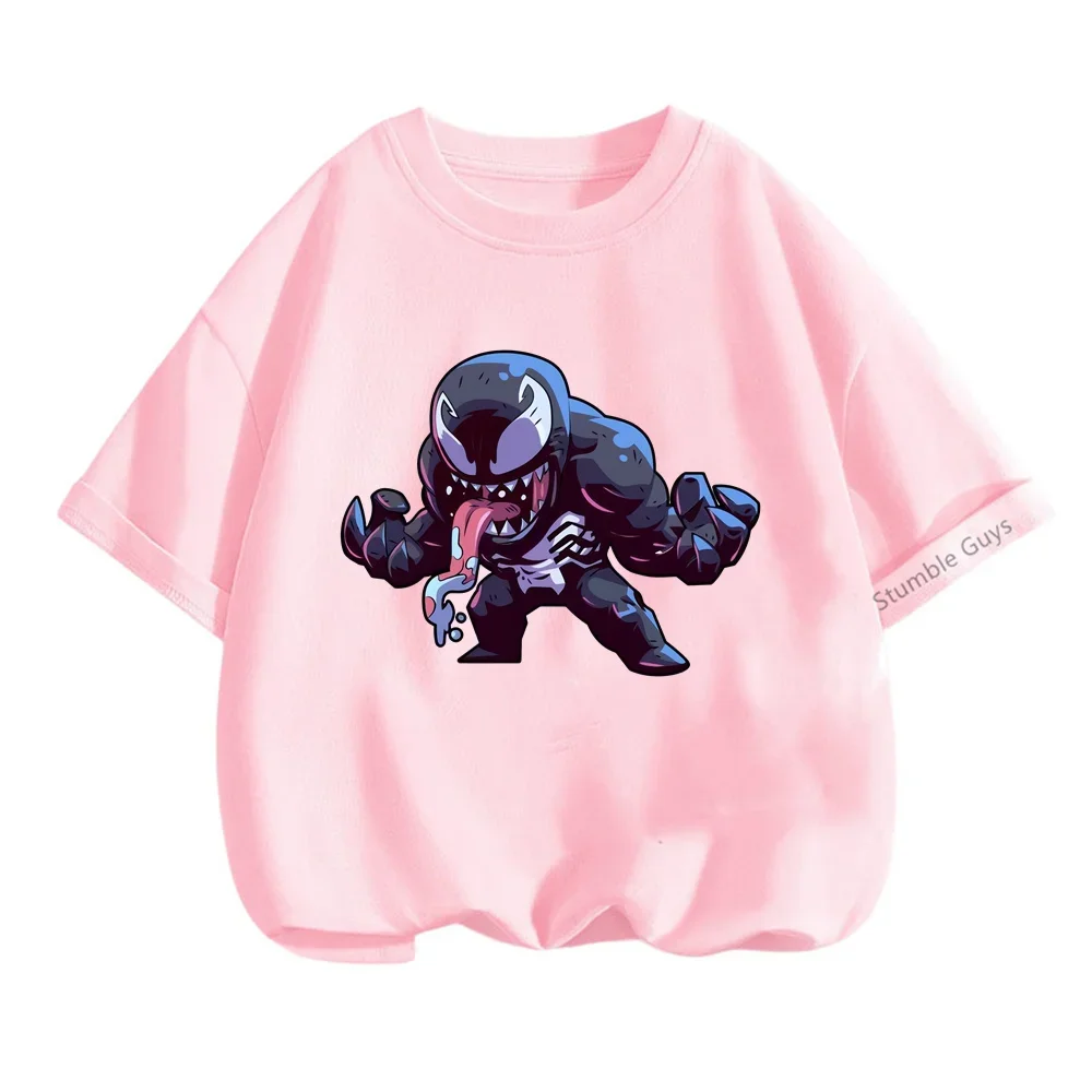 3-14 Years Kids Boys Venom Short Sleeve 3d T-shirts Tops Clothes Baby Boys Print Tees Children Clothing Kids Cartoon Outfit